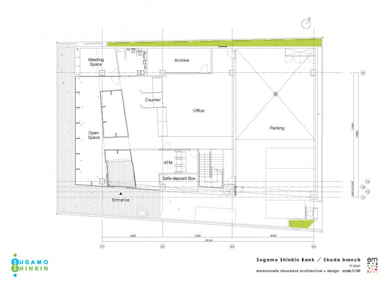Sugamo Shinkin Bank Ekoda Branch 1st Floor Plan