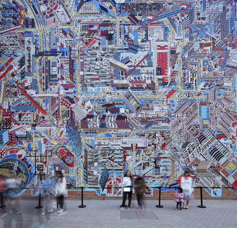 798 Panoramic Mural Drawing Architecture Studio