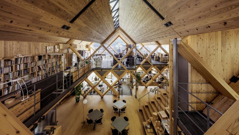 Meiken Lamwood Corp. Head Office NKS2 architects