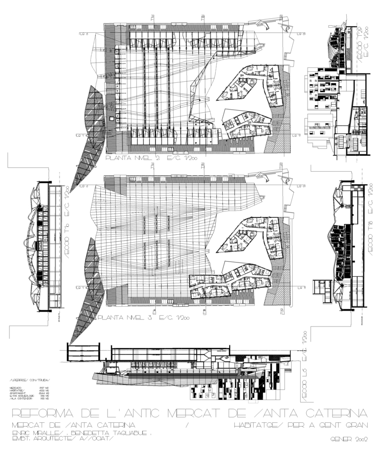 Santa Caterina Market And Neighborhood Old Town Renovation Miralles Tagliabue Embt