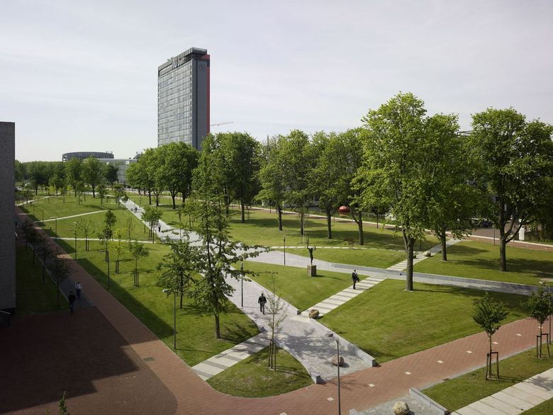 Mekel Park Campus Delft University Of, Landscape One Design Leeds Alumni