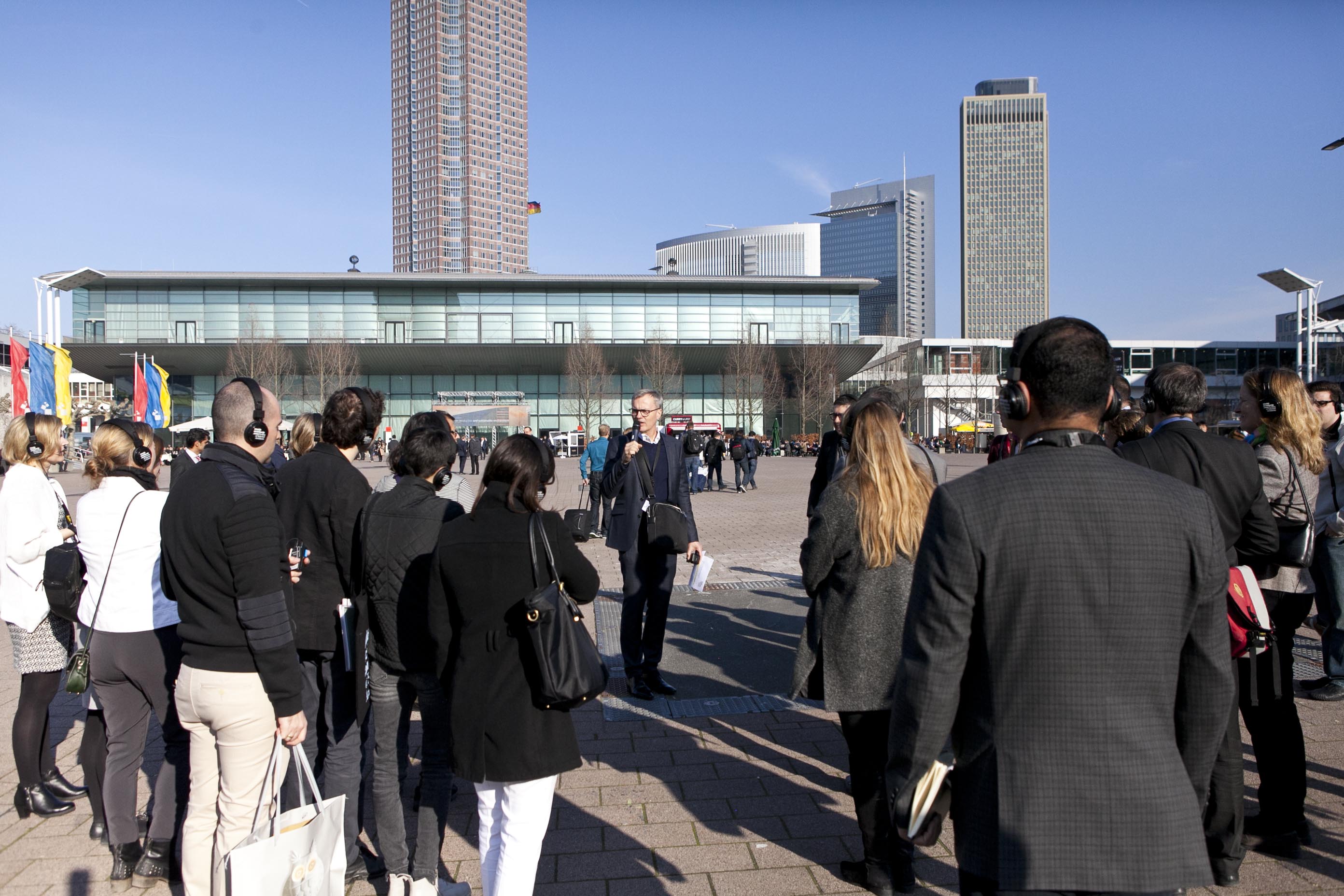 «LED = flickerfree: something new?» Tour by Michael F. Rohde at Light+Building